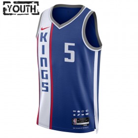Camiseta Niños NBA Sacramento Kings De Aaron Fox 2023-24 Nike City Edition Azul Swingman
